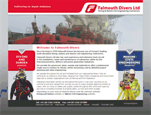 Tablet Screenshot of falmouthdivers.com